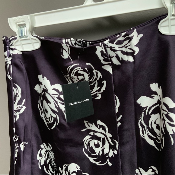 NWT CLUB MONACO WOMEN'S PRINTED SLIP SKIRT - Picture 5 of 6